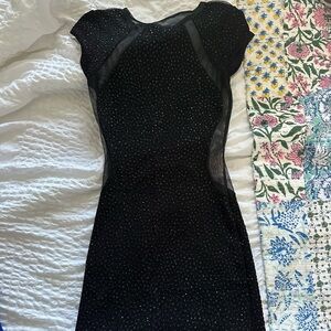 Windsor sparkly black mini dress